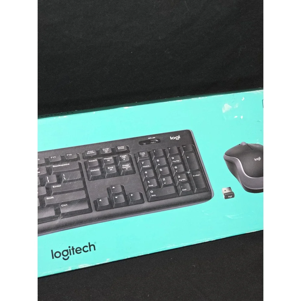 Logitech MK270 Wireless Keyboard and Mouse‎ Combo Full Size 2.4 GHz USB Receiver